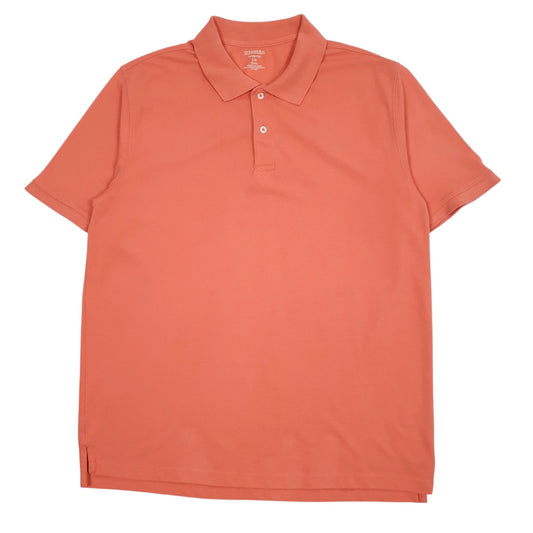 Mens Pink St Johns Bay  Short Sleeve Polo Shirt