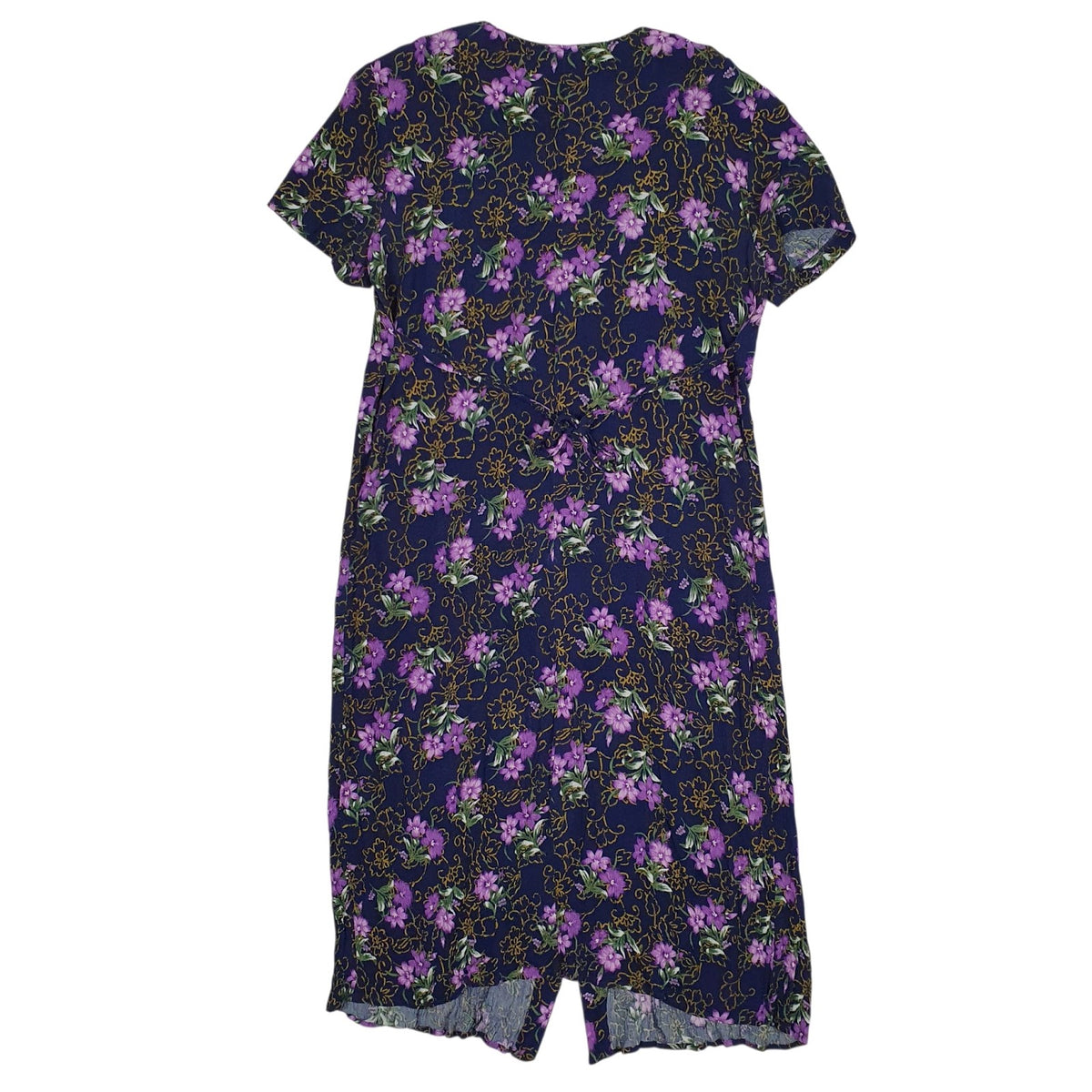 Womens Navy Caroline Wells Vintage 90s  Dress