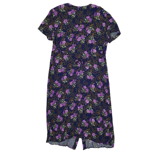Womens Navy Caroline Wells Vintage 90s  Dress