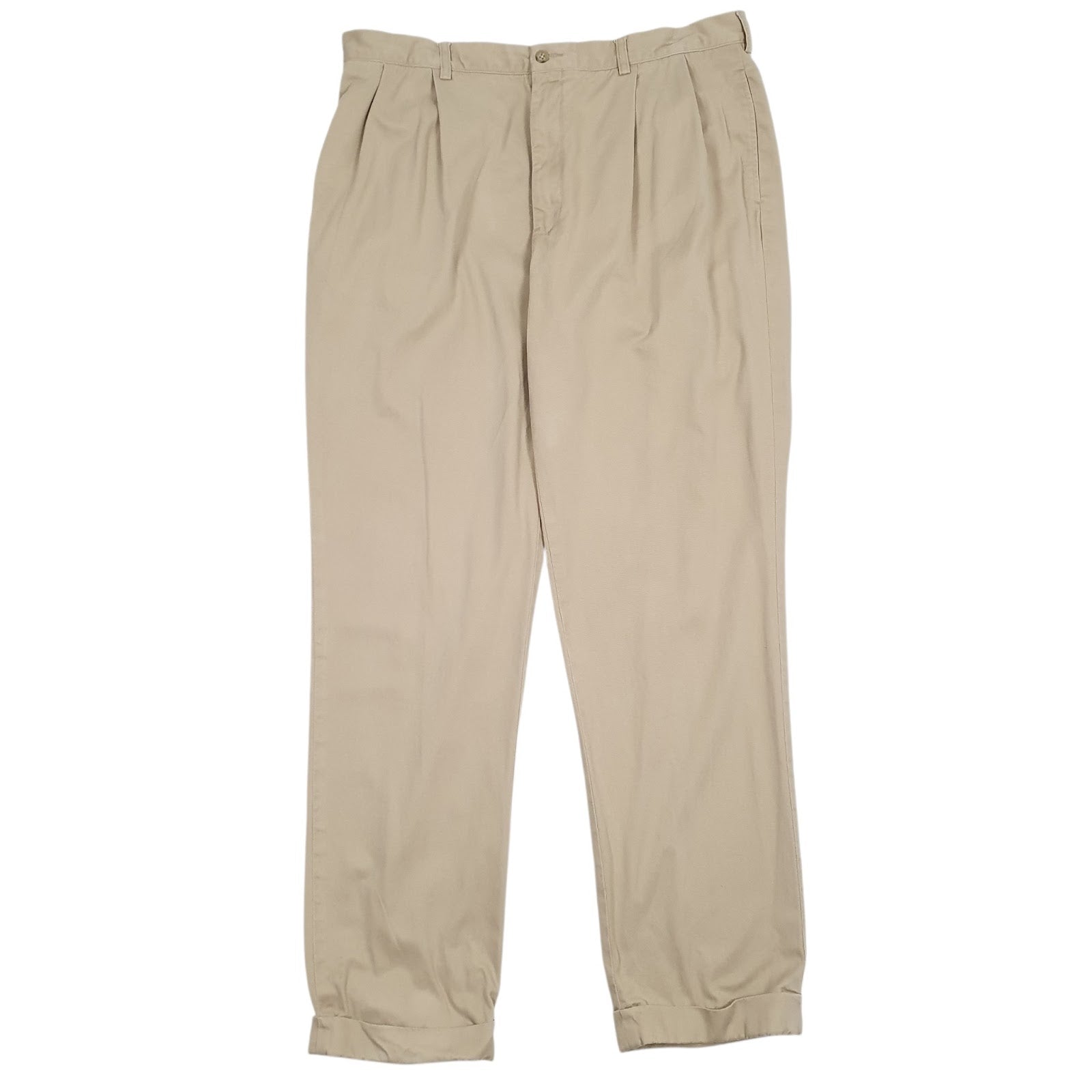 Mens Brown Polo Ralph Lauren Pleated Chino Trousers