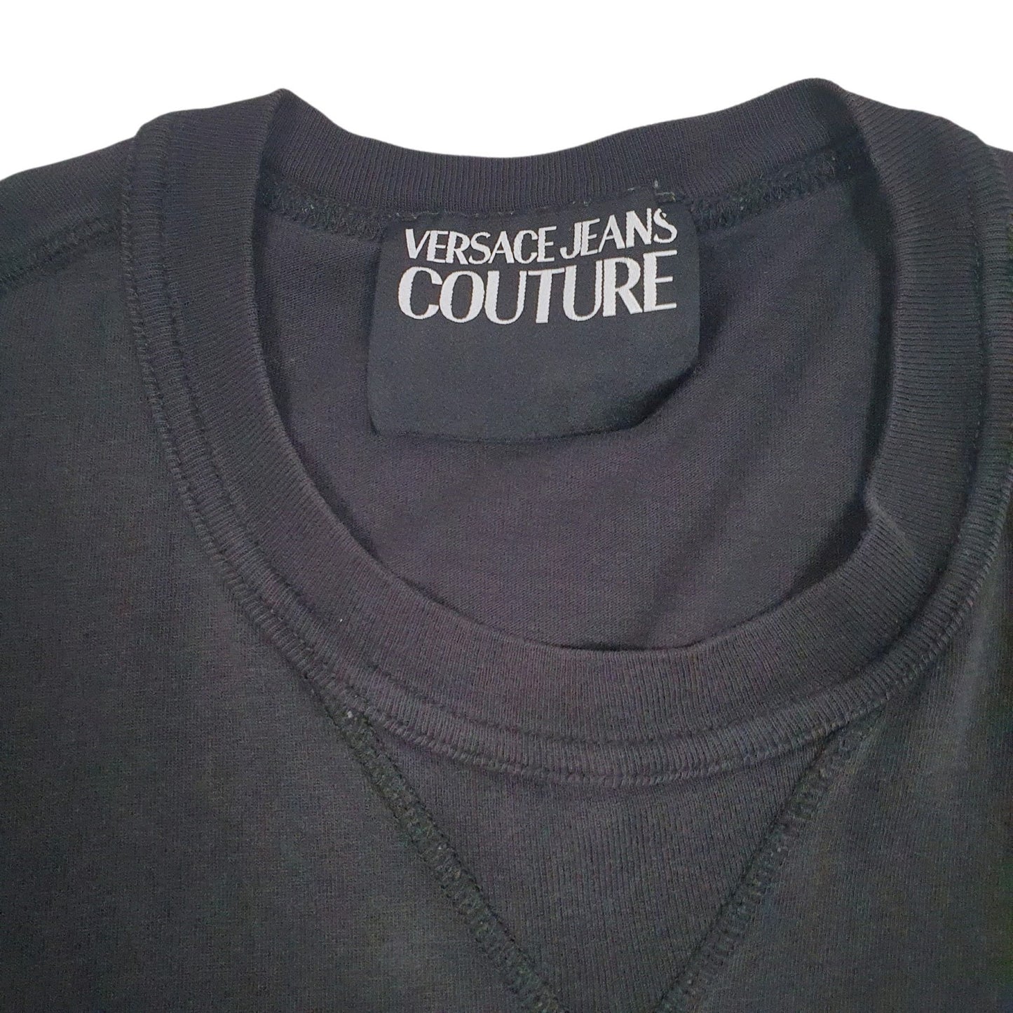 Mens Black Versace Jeans Couture   T Shirt