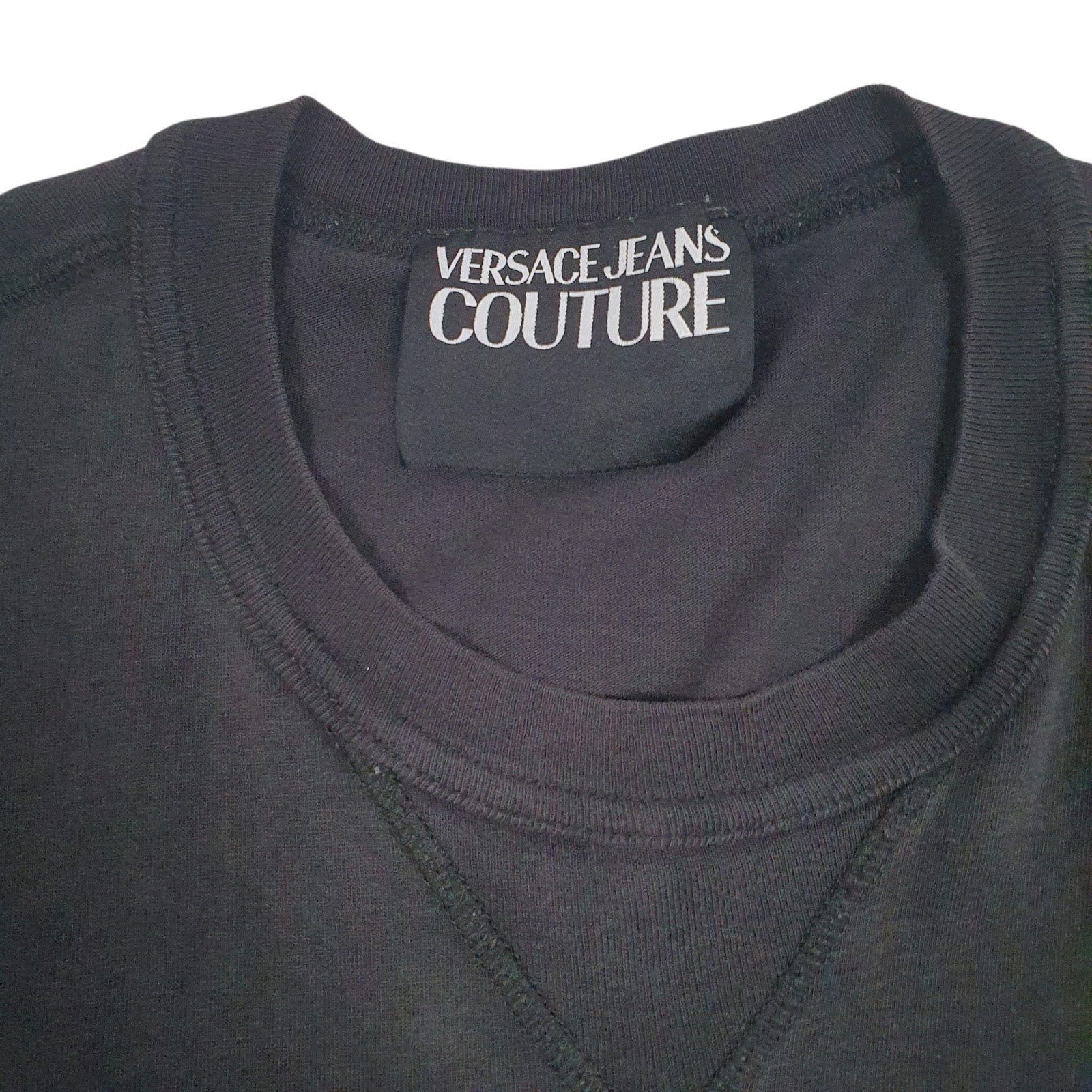 Mens Black Versace Jeans Couture   T Shirt