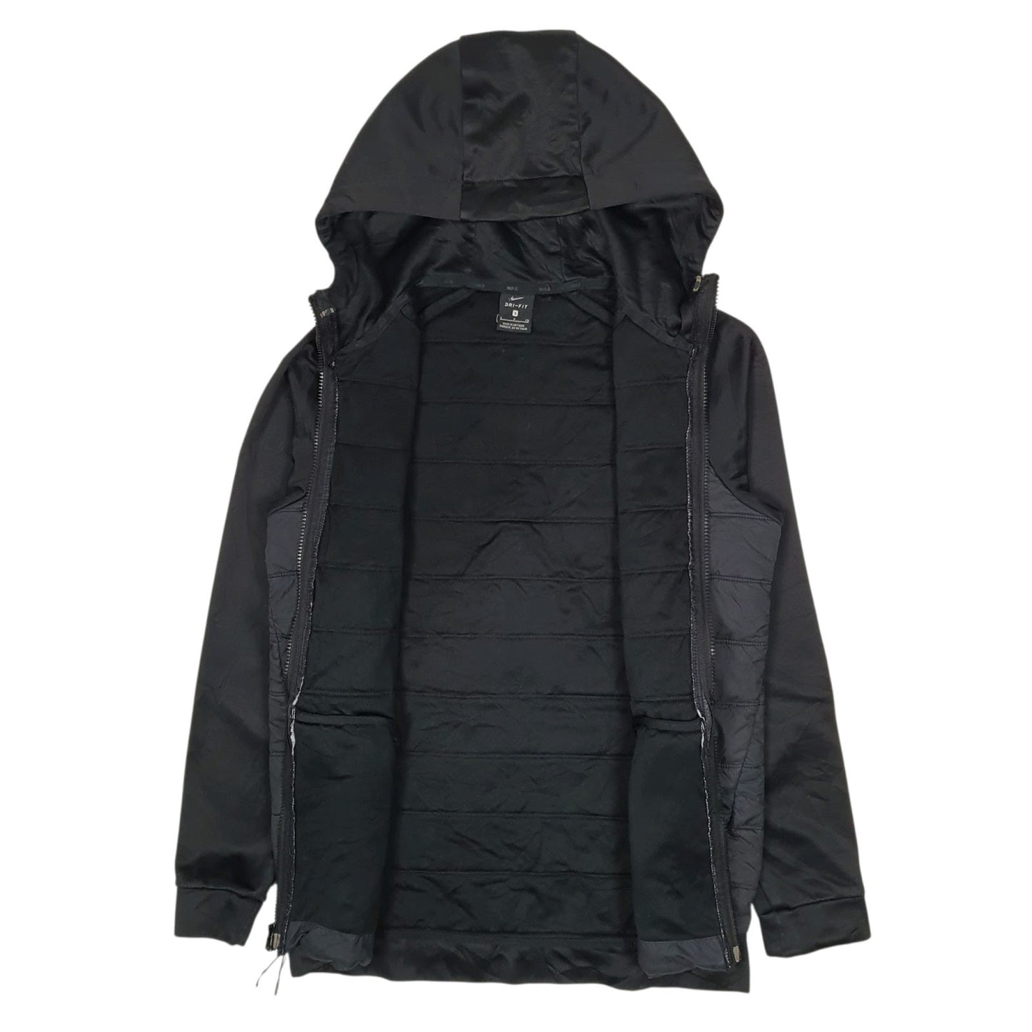 Mens Black Nike Dri Fit Puffer Softshell  Coat