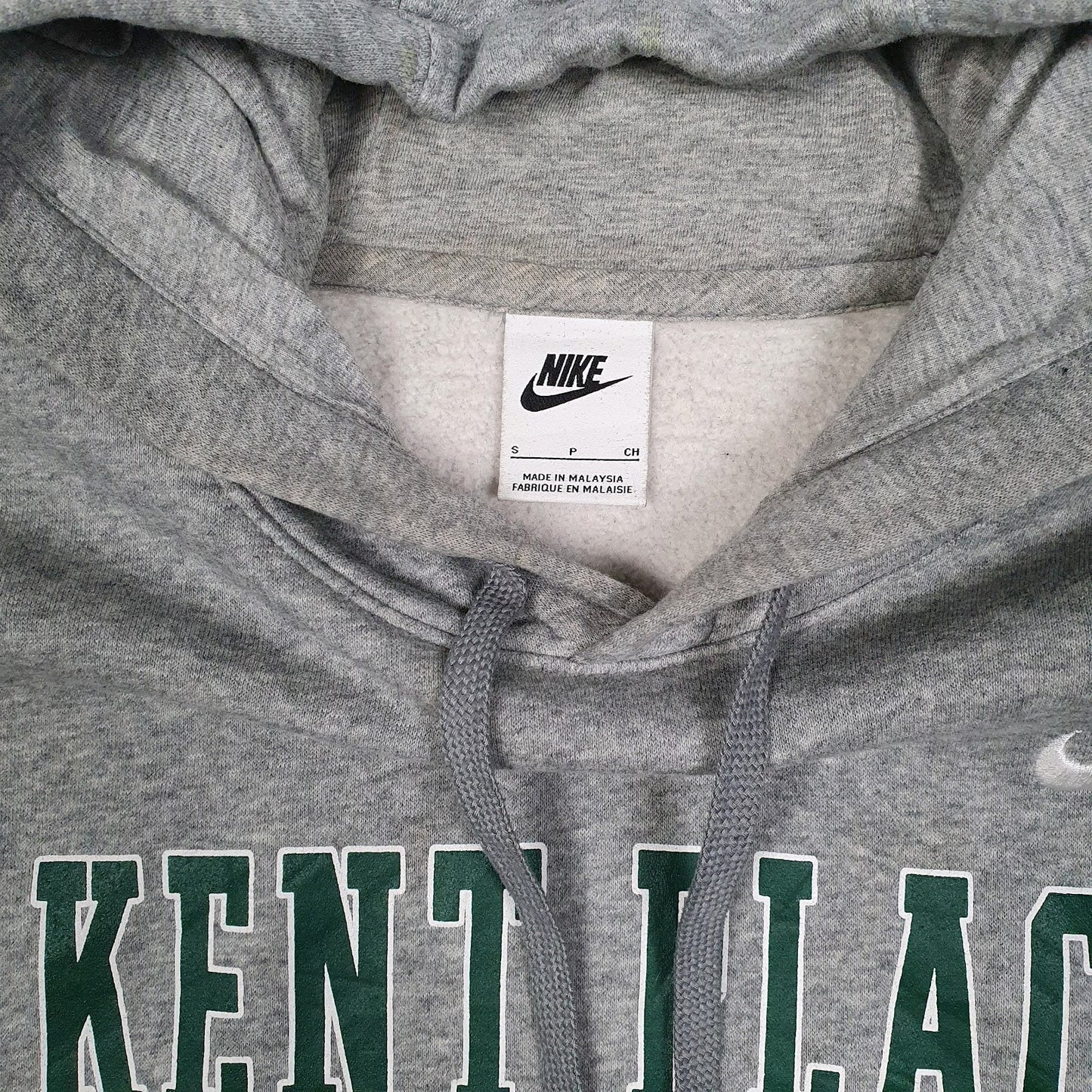 Mens Grey Nike Kent Place Football Hoodie Jumper