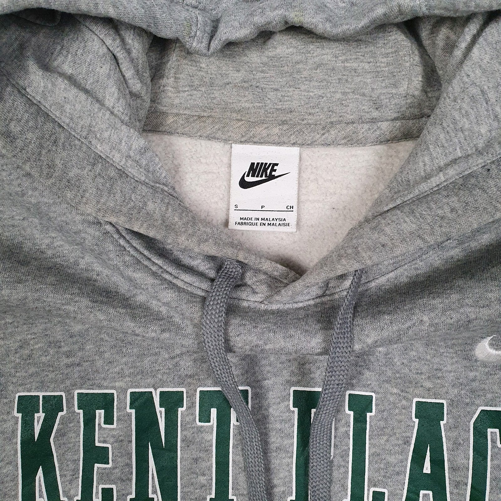 Mens Grey Nike Kent Place Football Hoodie Jumper