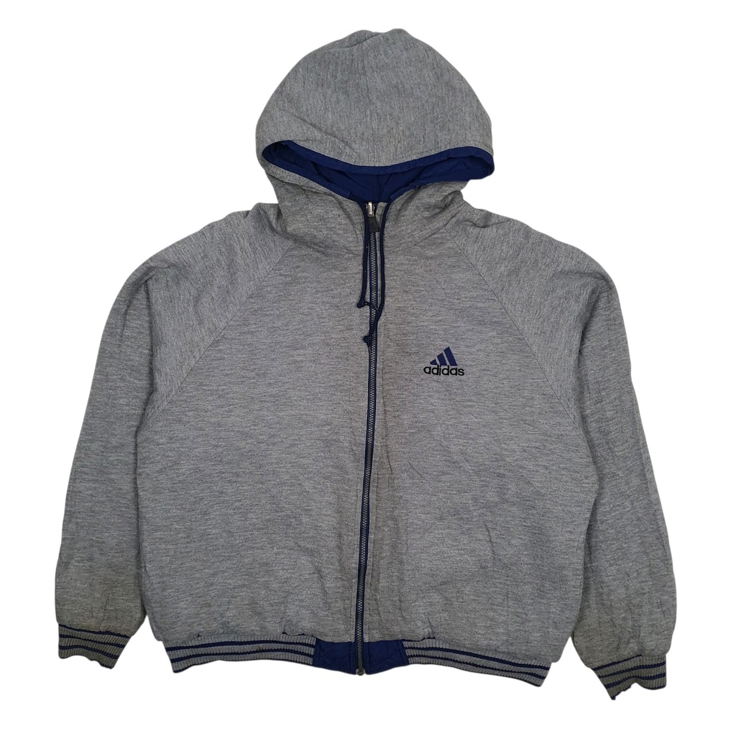 Mens Navy Adidas Reversible Vintage 90s  Coat