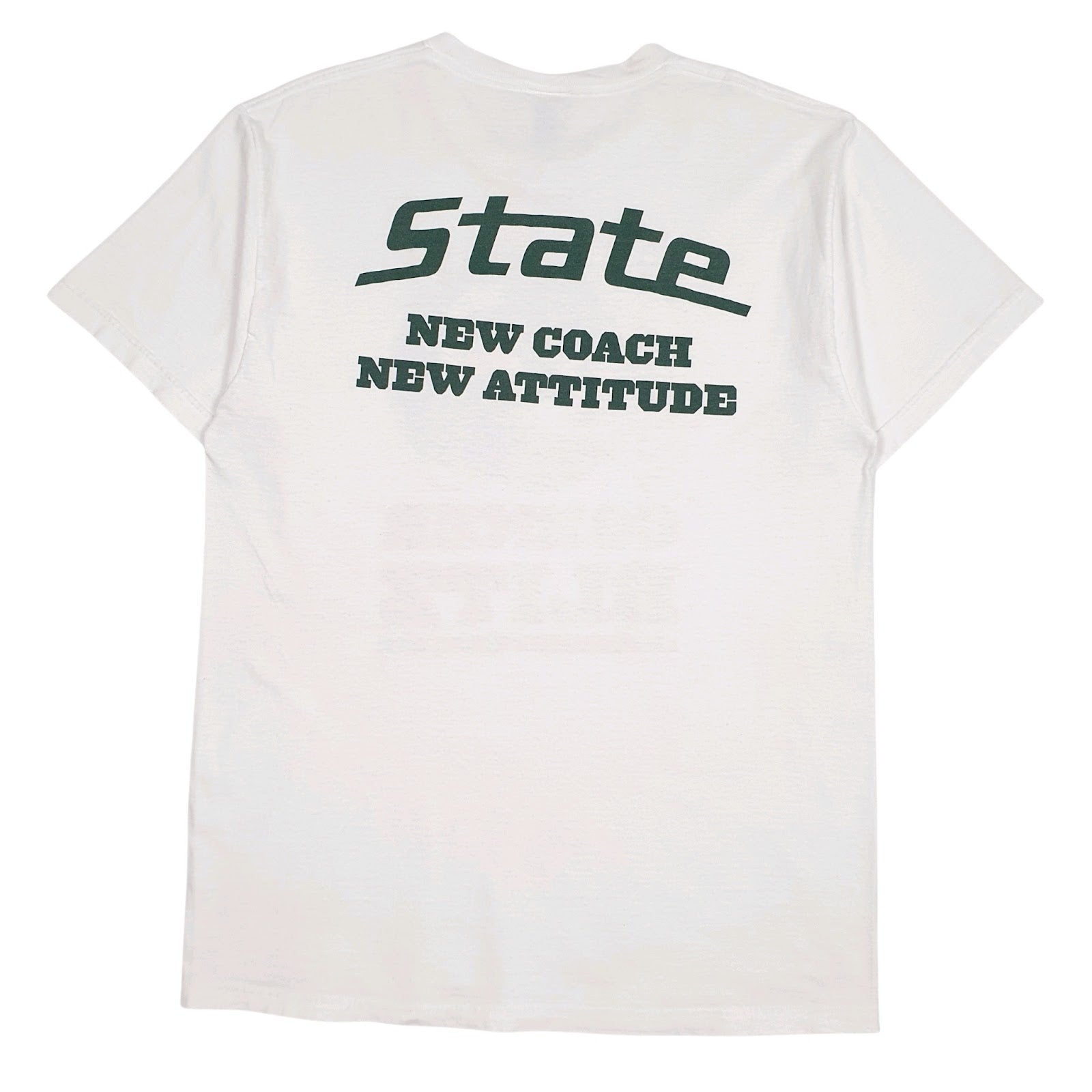 Mens White Fruit Of The Loom Corner Blitz Michigan State University  T Shirt