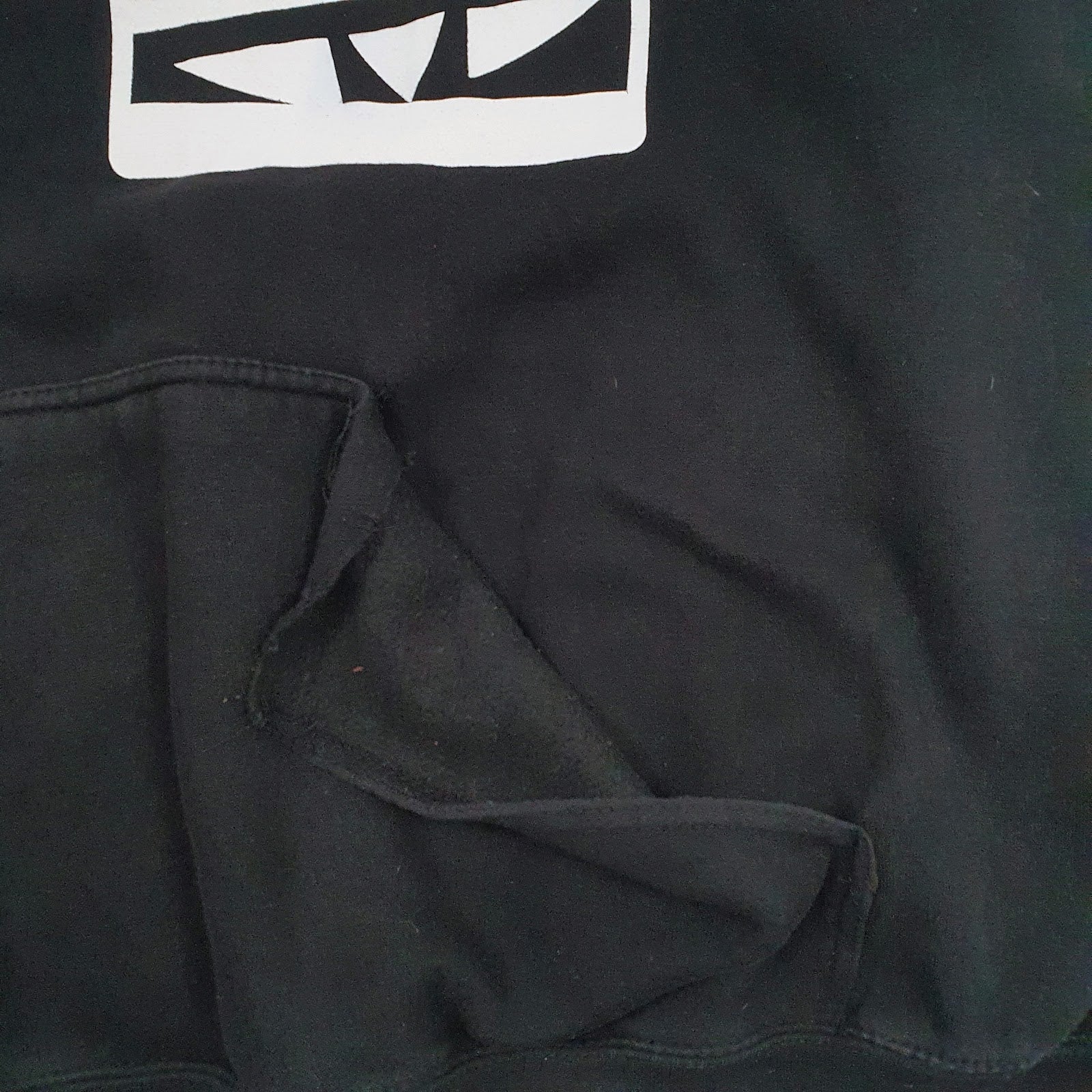 Mens Black Adidas Spellout Hoodie Jumper