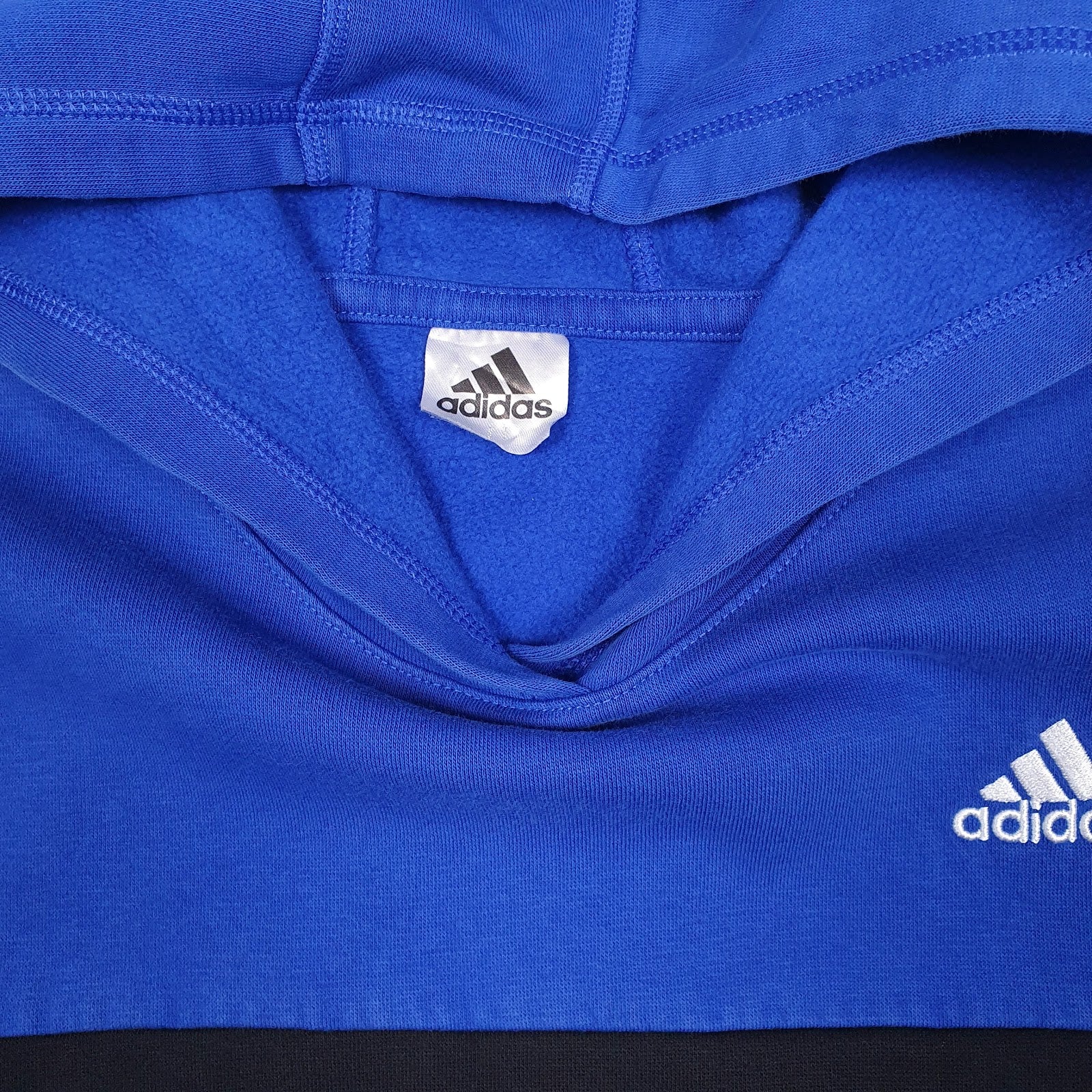 Mens Blue Adidas  Hoodie Jumper