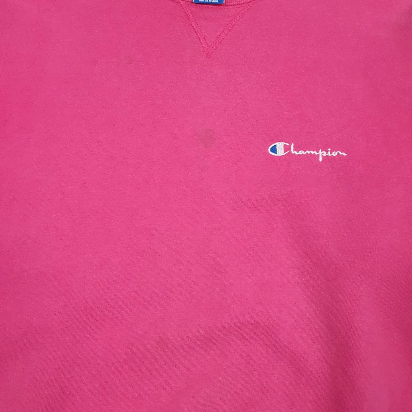 Womens Pink Champion Vintage 90s Made In USA Crewneck Jumper