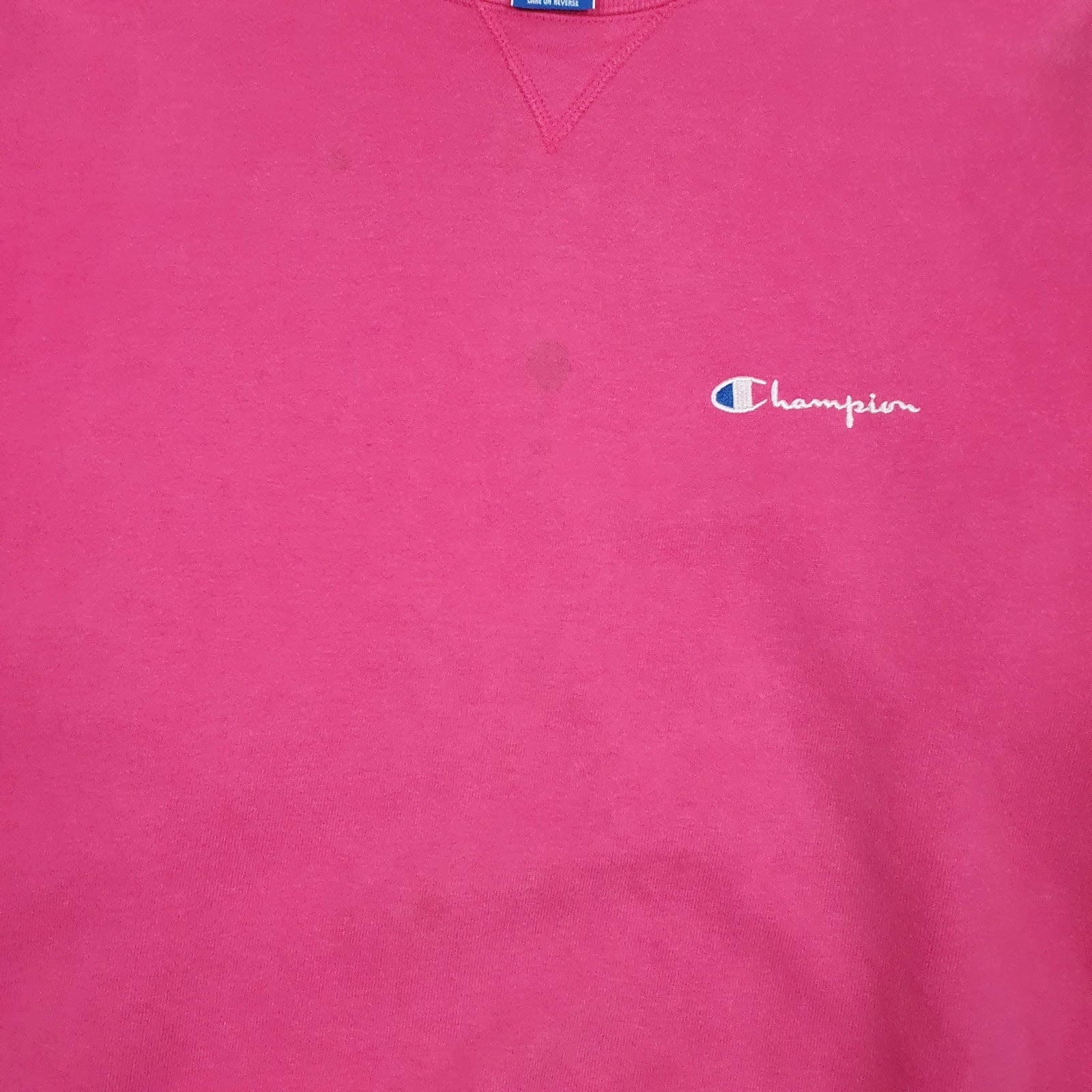 Womens Pink Champion Vintage 90s Made In USA Crewneck Jumper