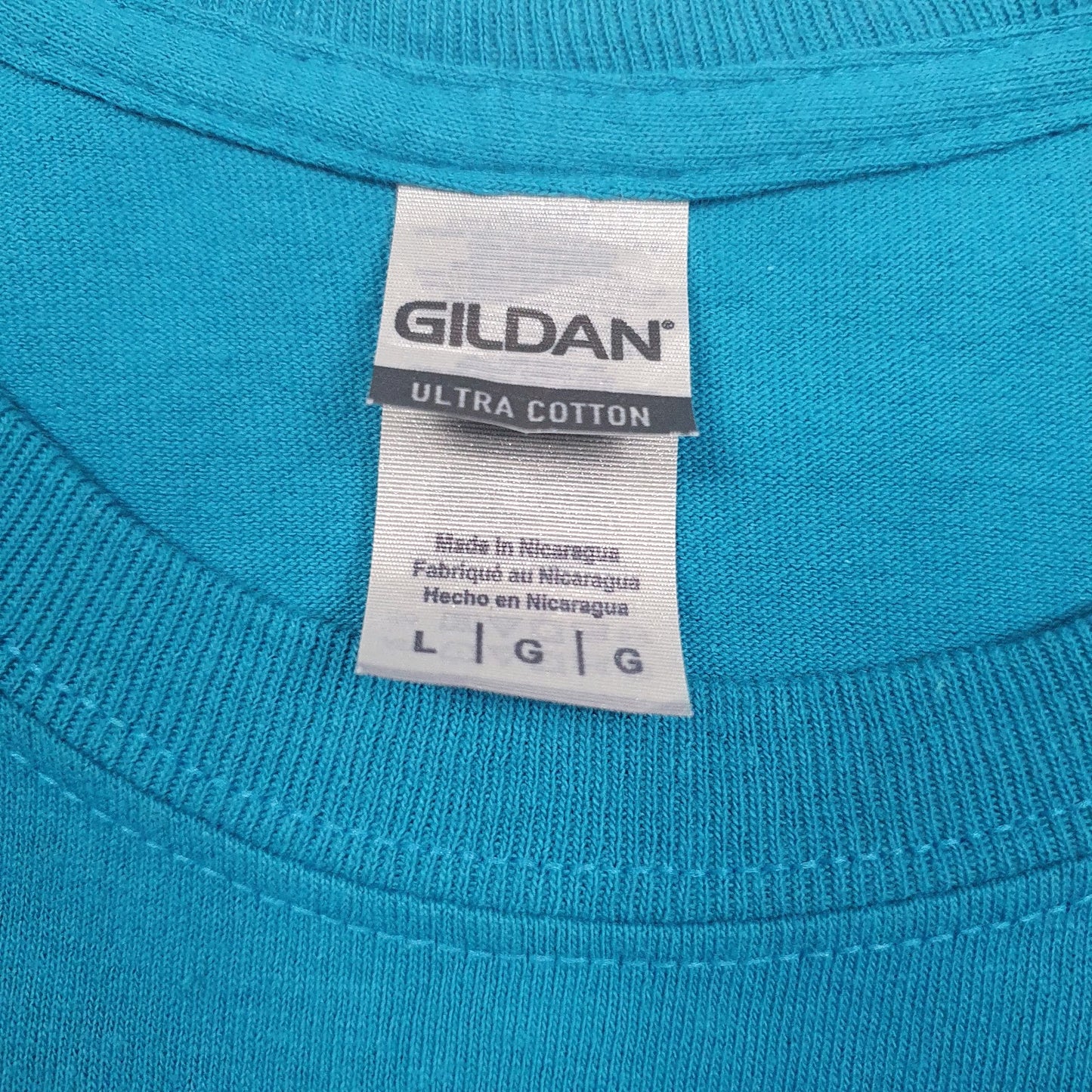 Mens Blue Gildan   T Shirt