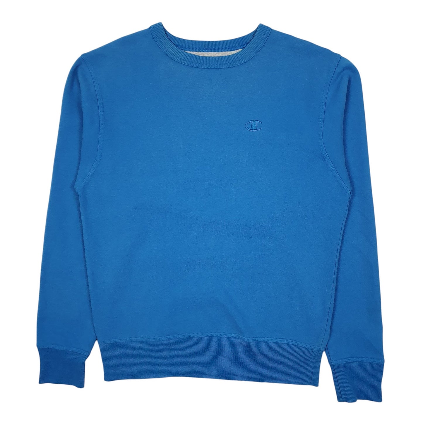 Mens Blue Champion  Crewneck Jumper