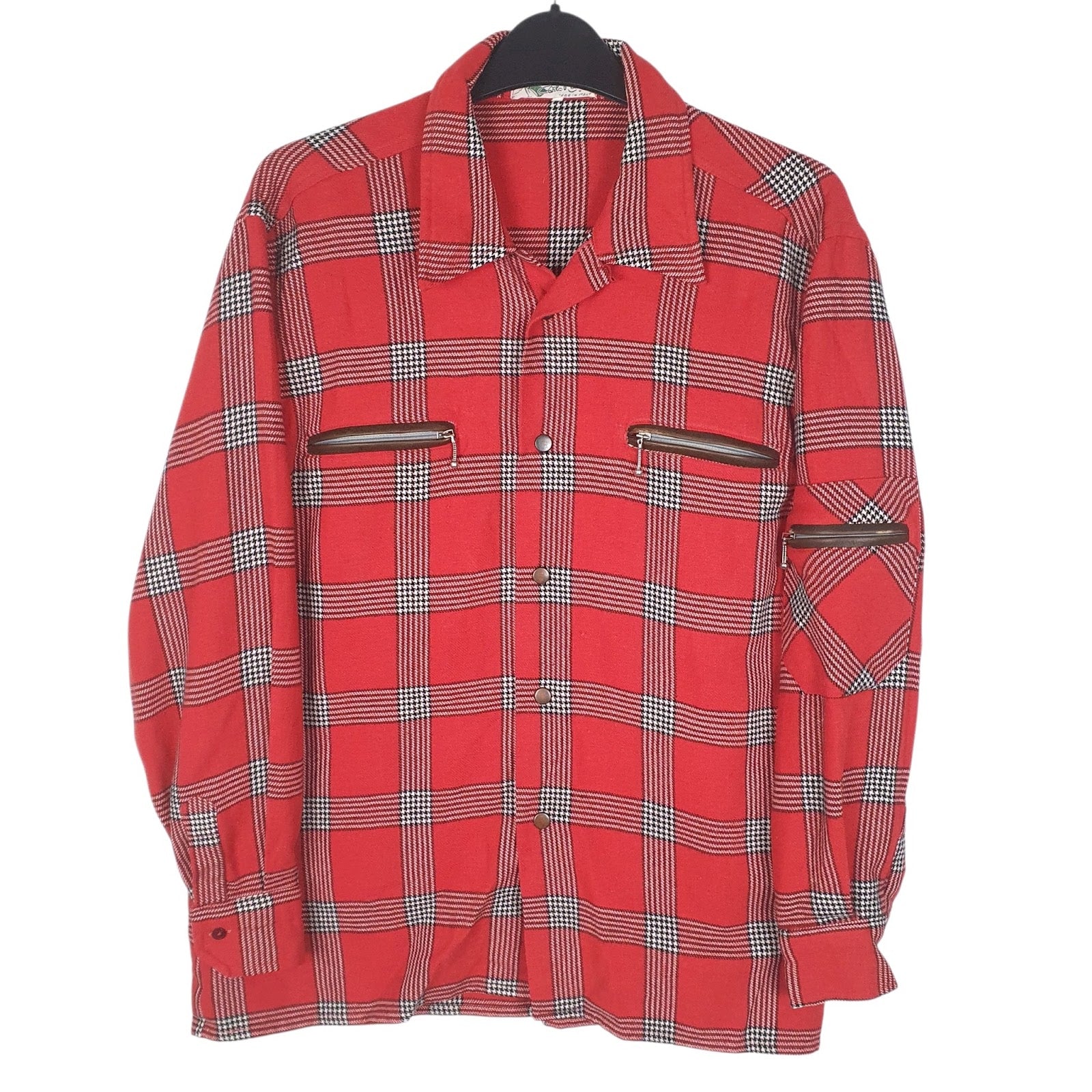 Mens Red Carlo Rawz  Long Sleeve Shirt