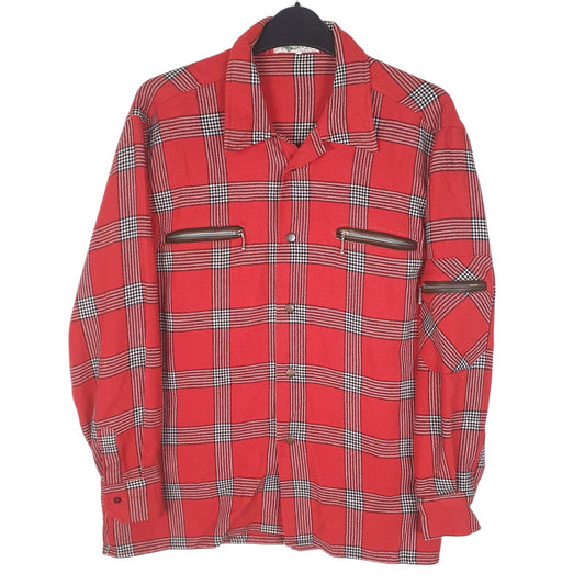 Mens Red Carlo Rawz  Long Sleeve Shirt
