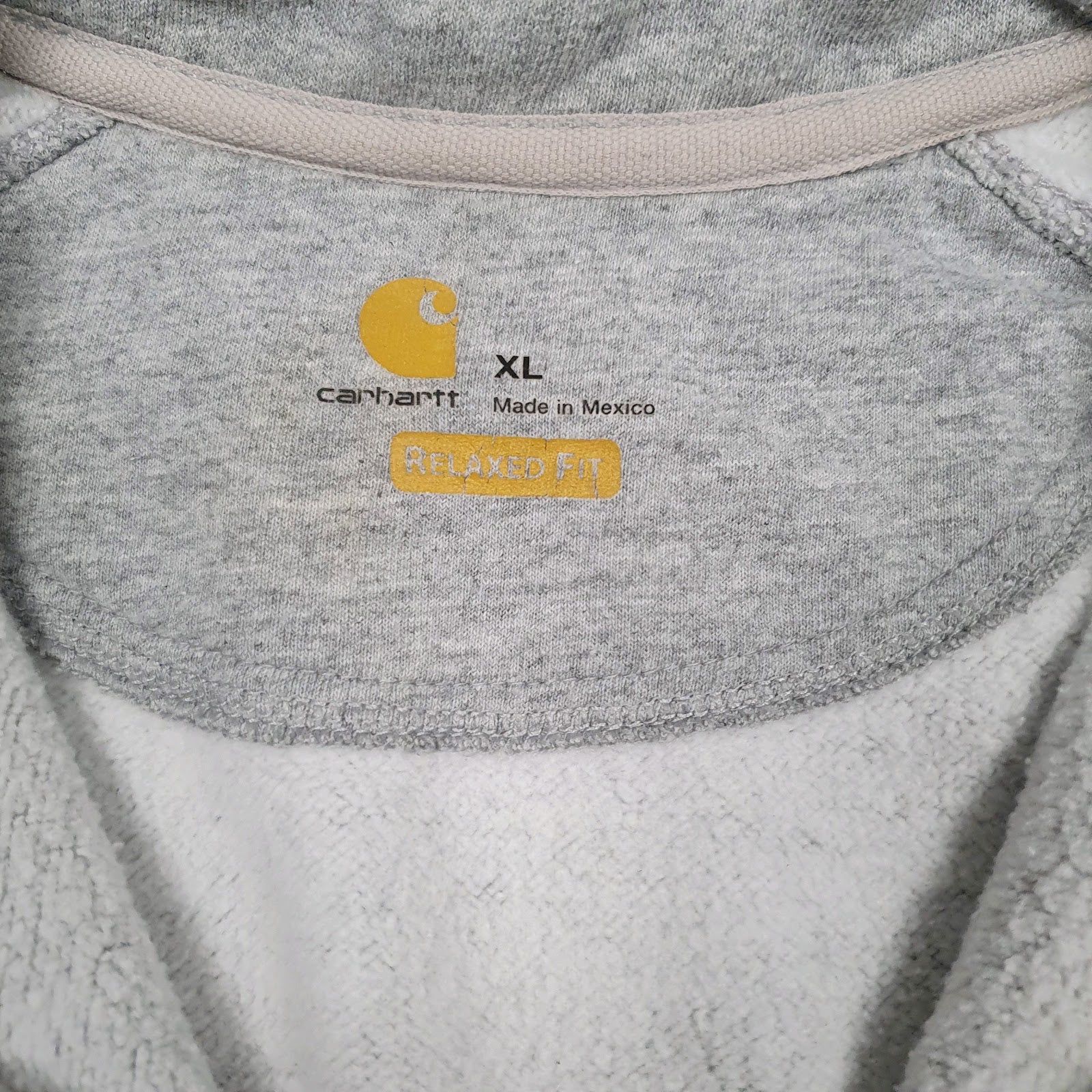 Mens Grey Carhartt  Quarter Zip Jumper