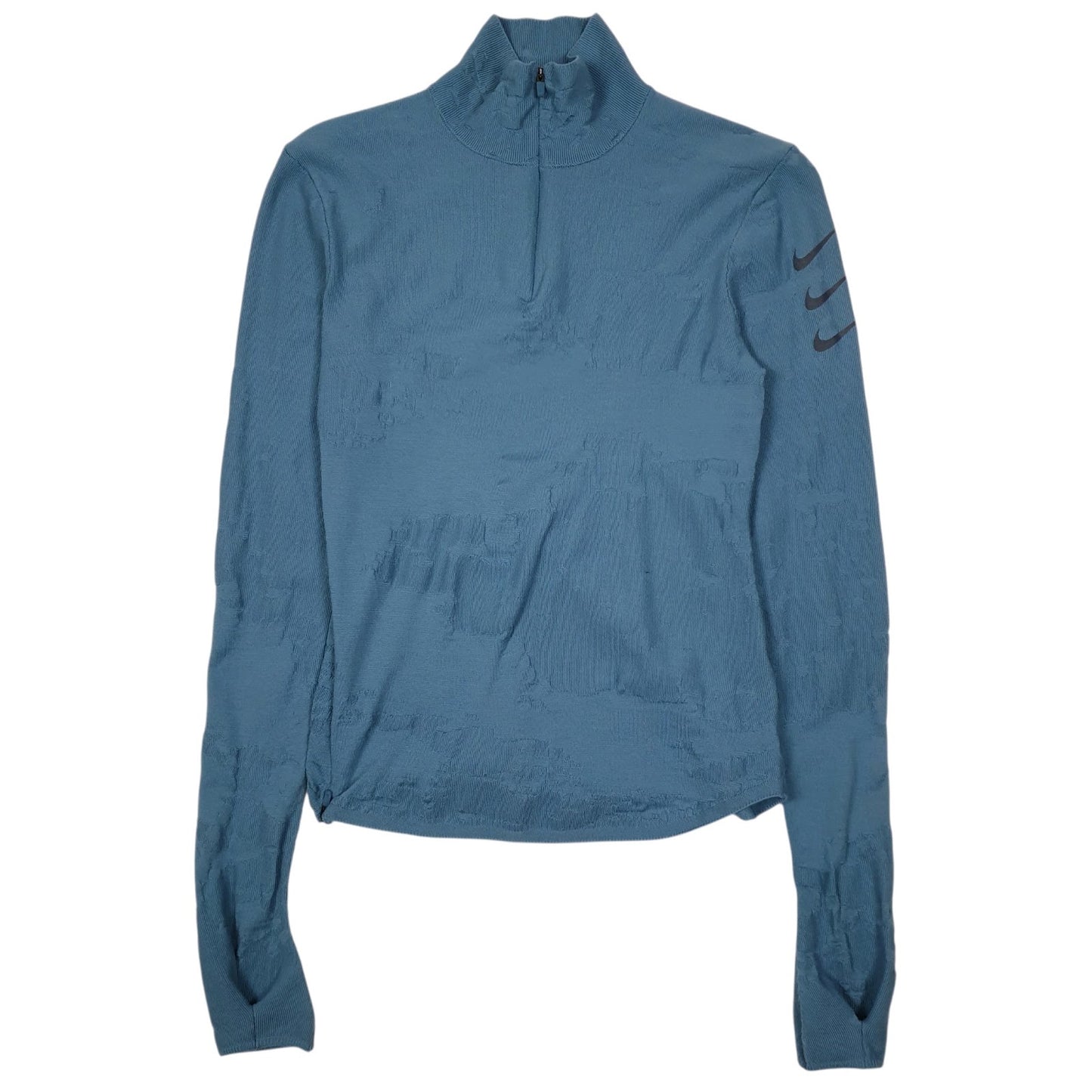Womens Blue Nike Therma Fit ADV Quarter Zip Jumper