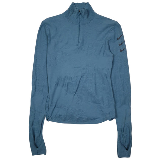 Womens Blue Nike Therma Fit ADV Quarter Zip Jumper
