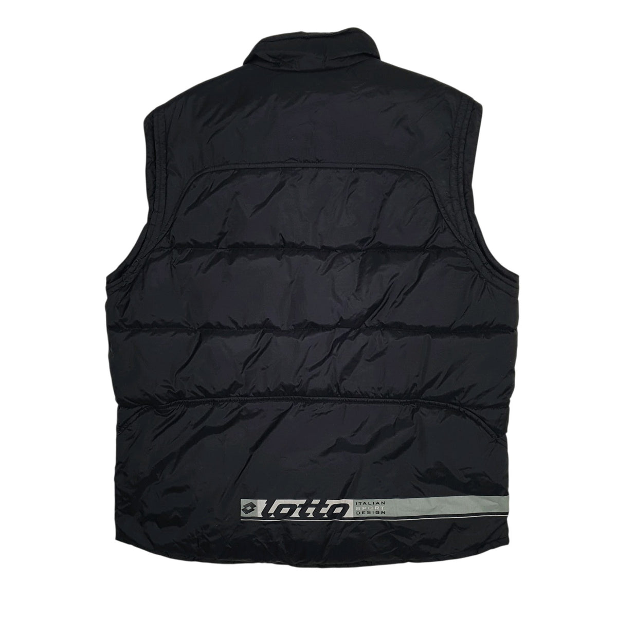Mens Black Lotto Puffer  Coat