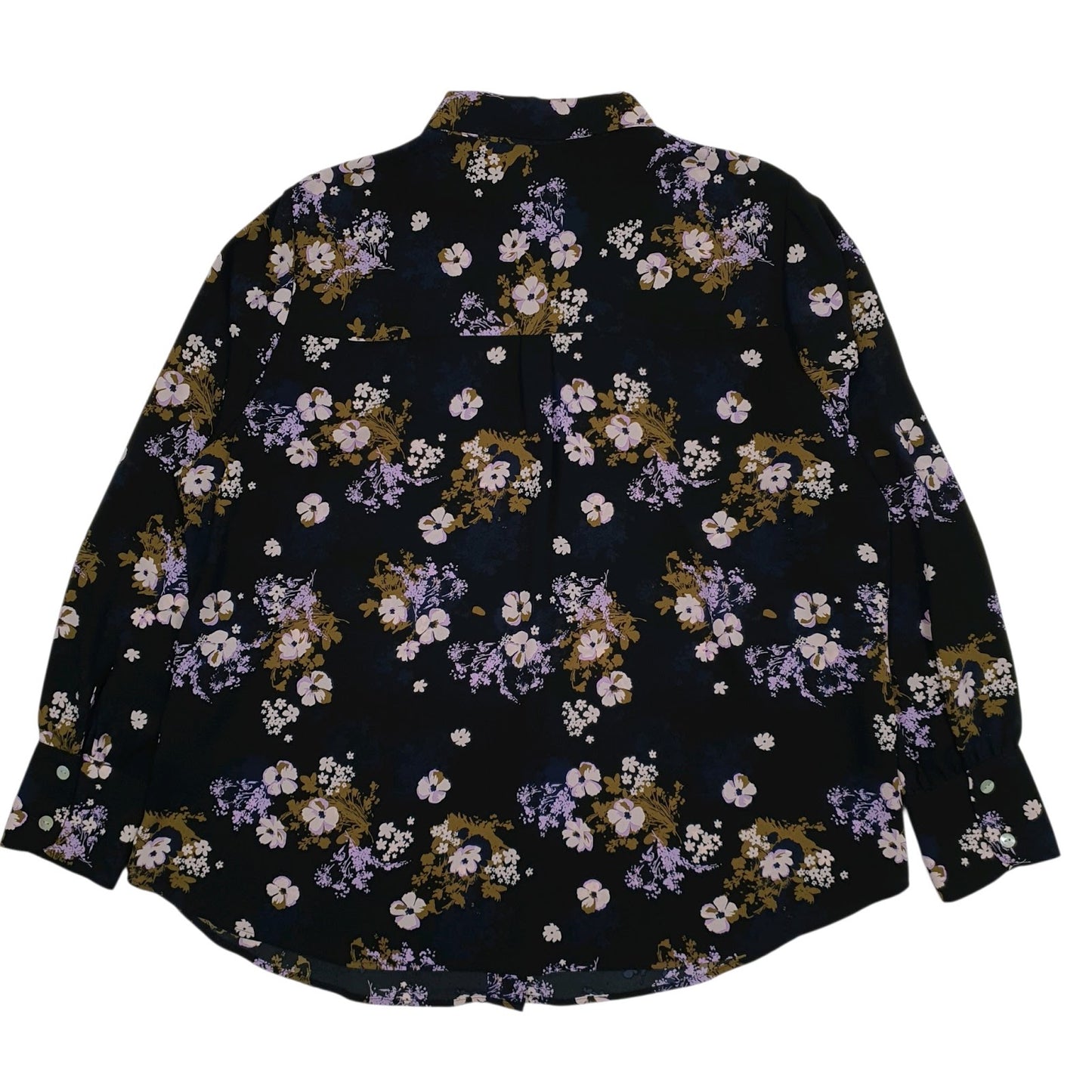 Womens Black M&S Floral  Shirt