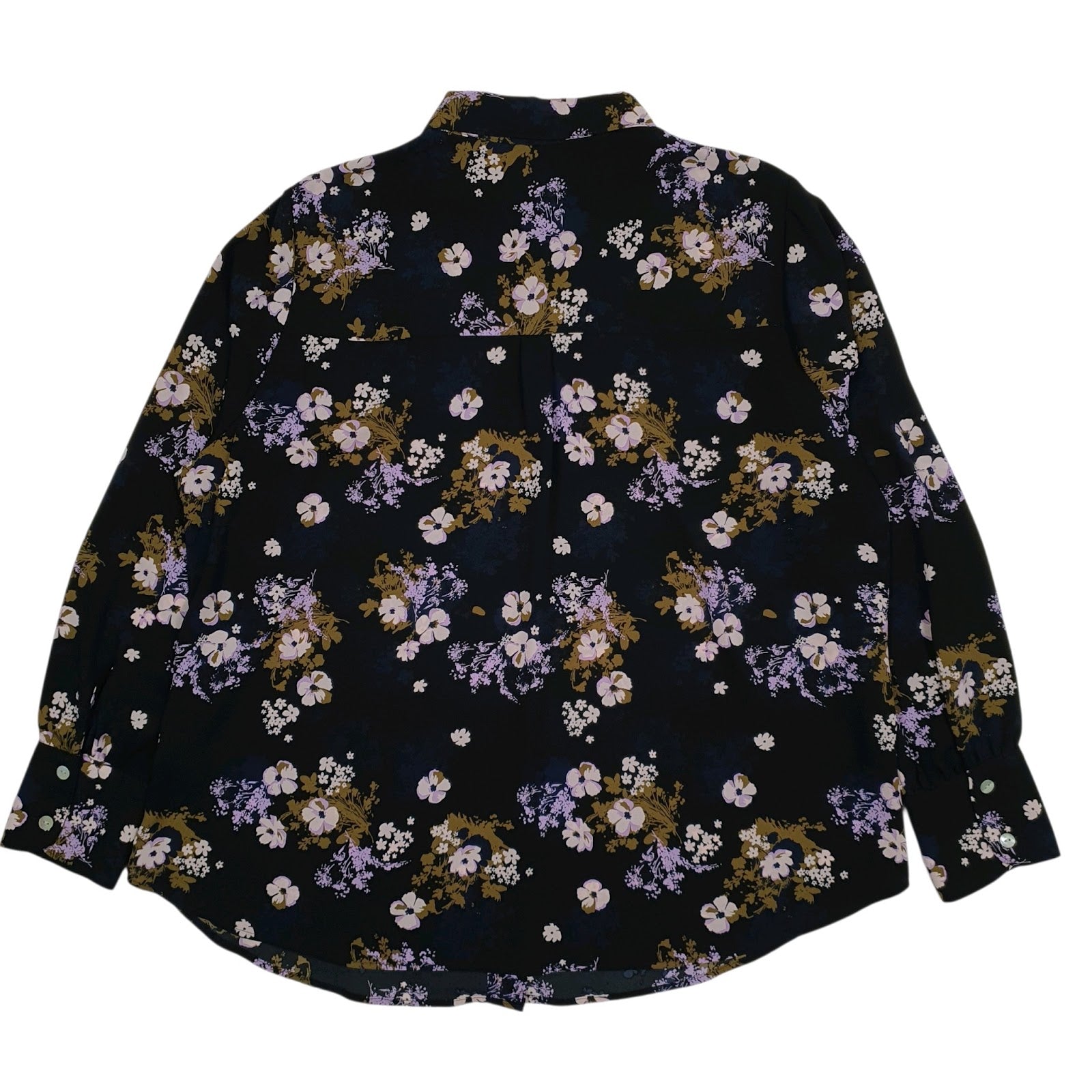 Womens Black M&S Floral  Shirt