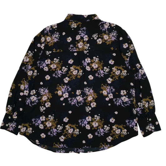 Womens Black M&S Floral  Shirt