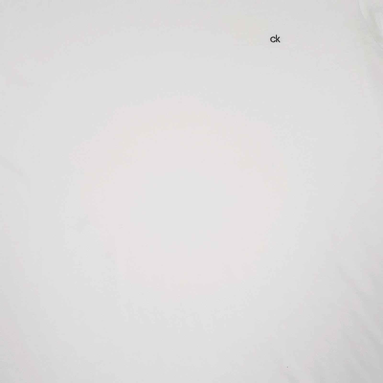 Mens White Calvin Klein   T Shirt