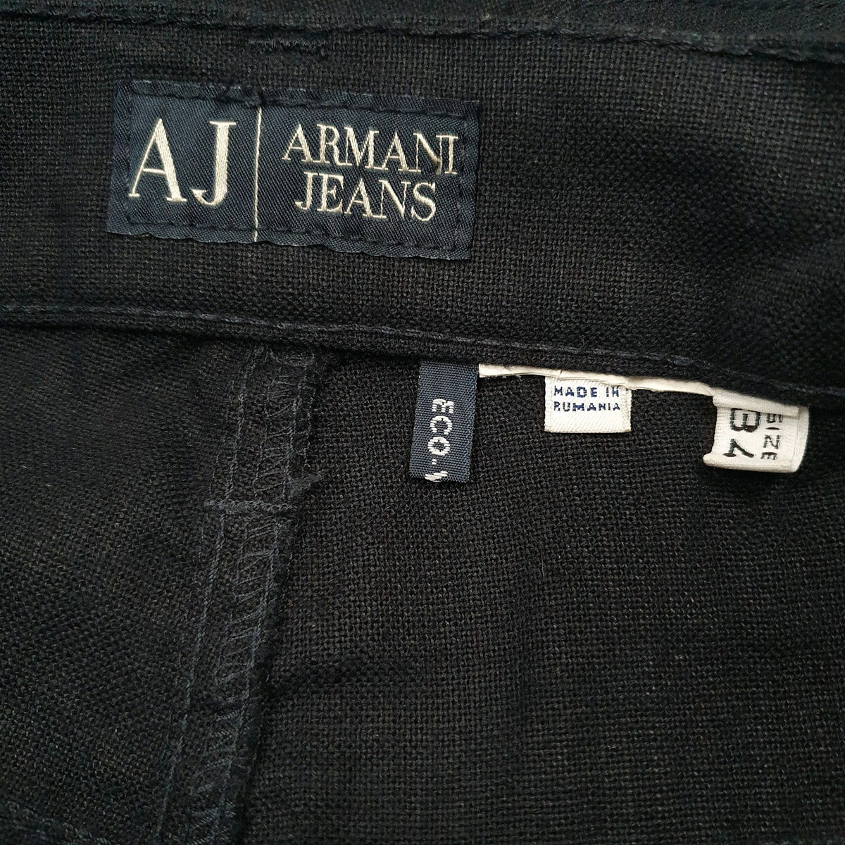 Womens Black Armani   Jeans