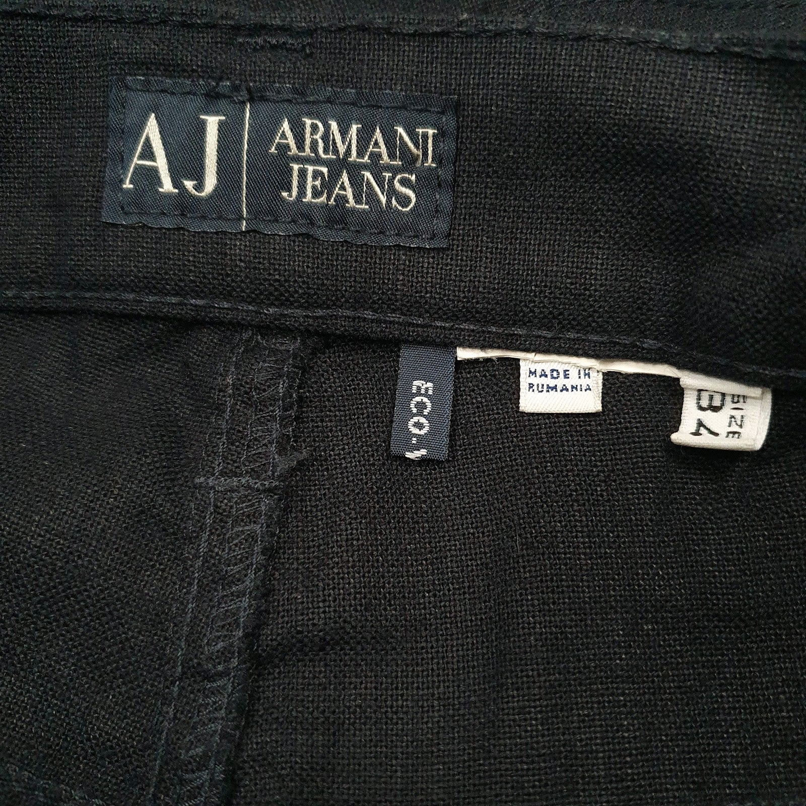 Womens Black Armani   Jeans