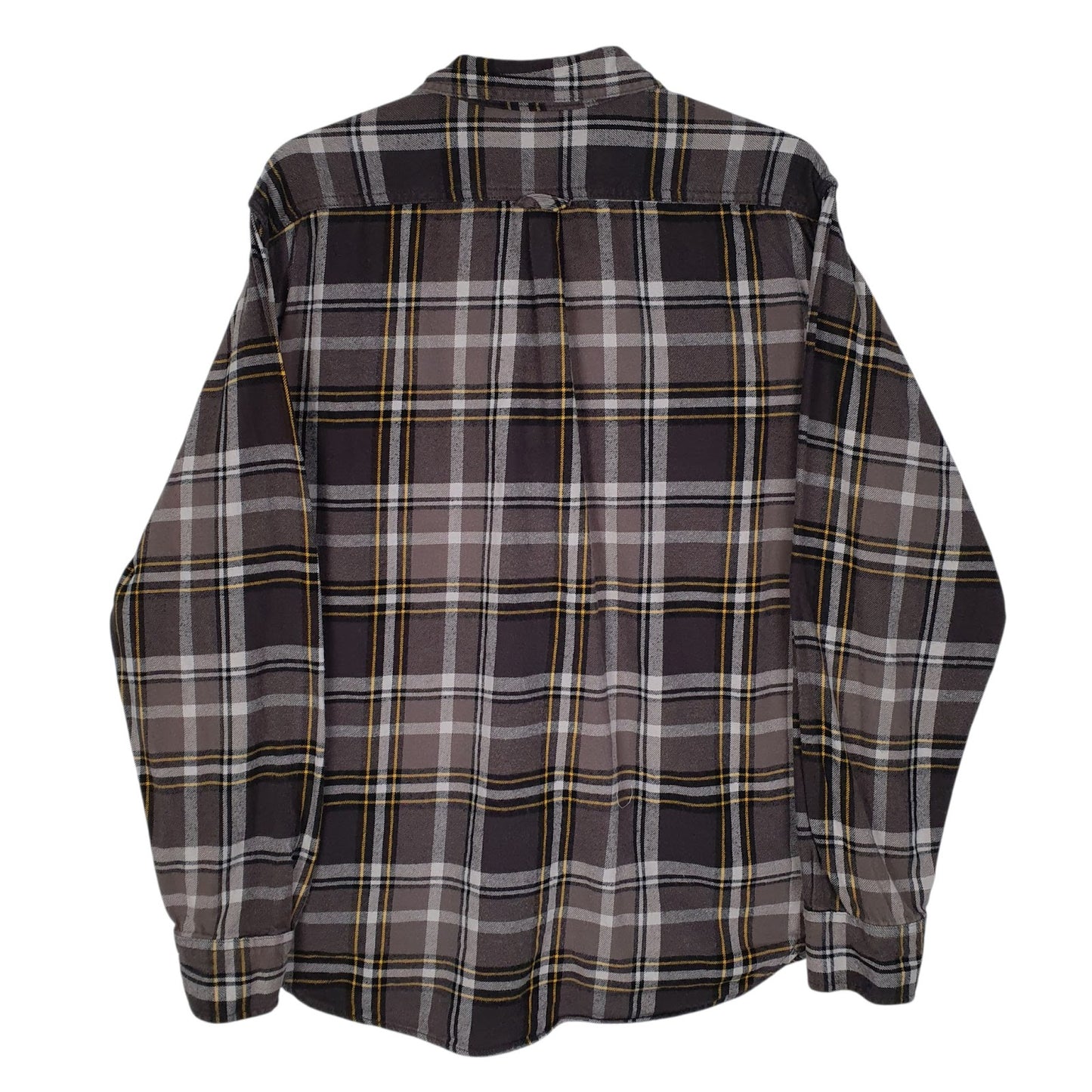 Mens Grey Eddie Bauer Flannel  Shirt