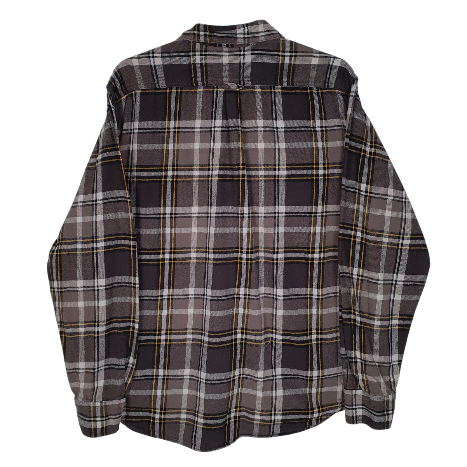 Mens Grey Eddie Bauer Flannel  Shirt