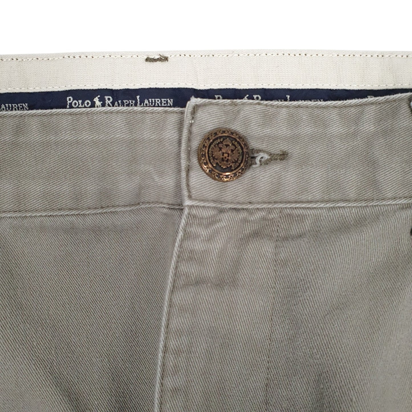 Mens Grey Polo Ralph Lauren Pleated  Trousers