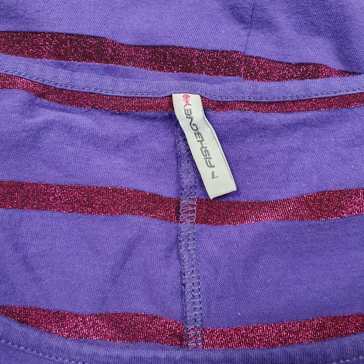 Womens Purple Fisi-Bone   T Shirt