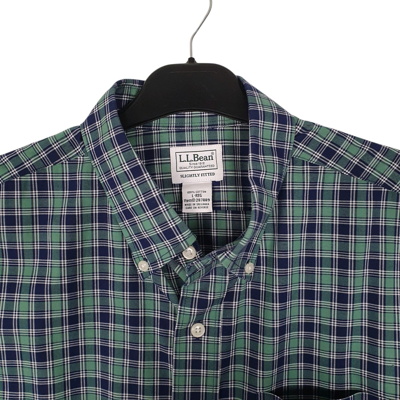 Mens Green L.L.Bean   Shirt