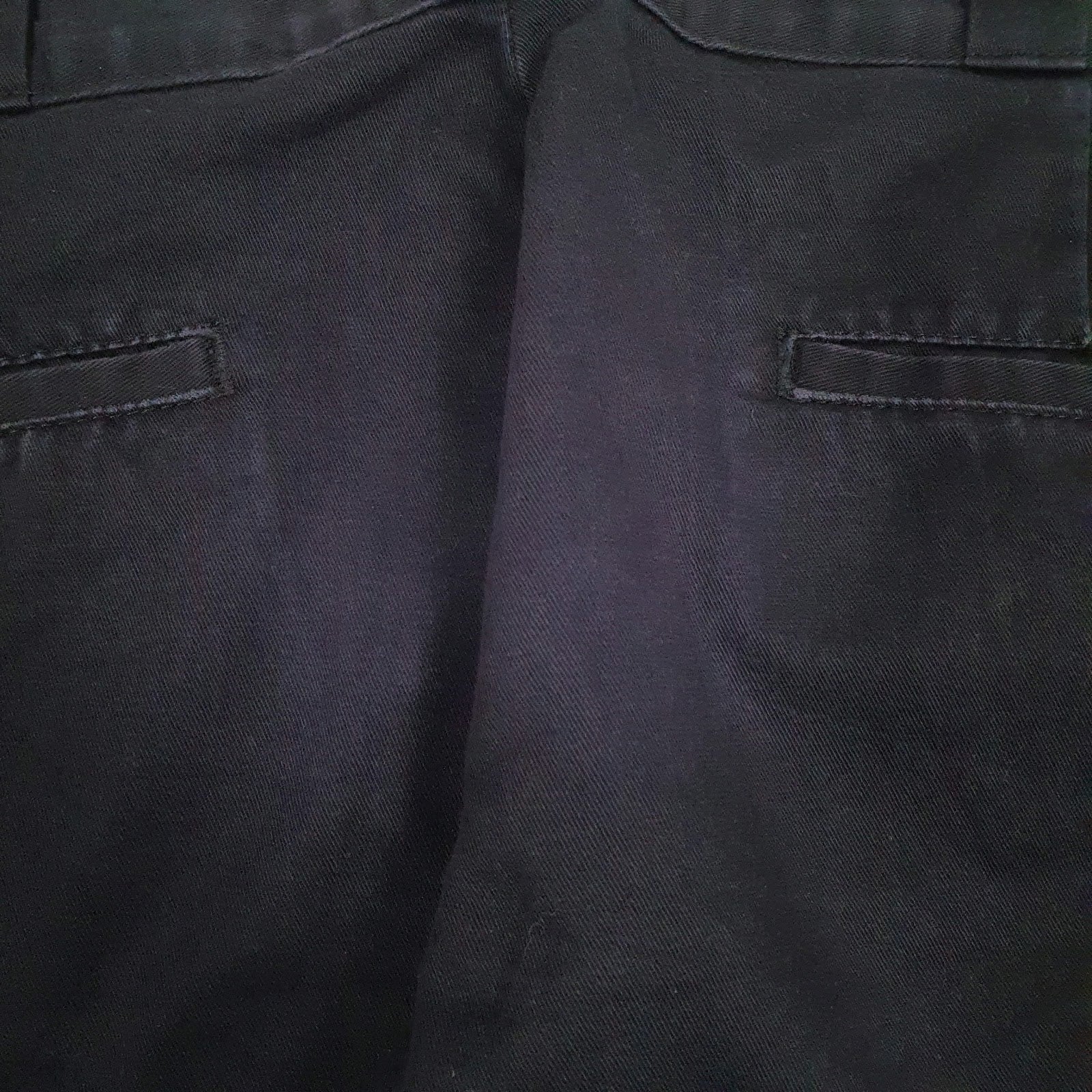 Mens Black Dickies Workwear Carpenter  Trousers