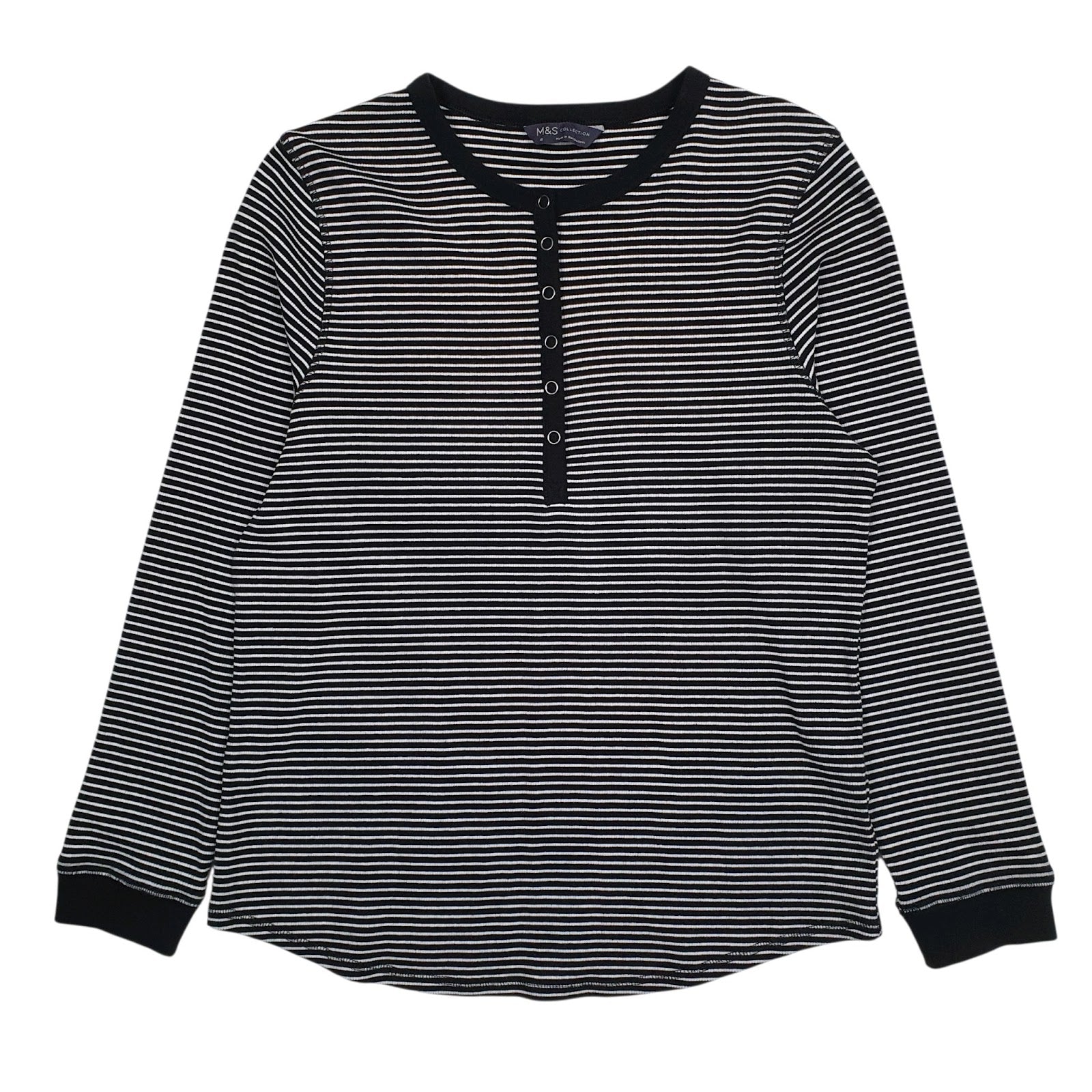 Womens Black M&S  Long Sleeve T Shirt