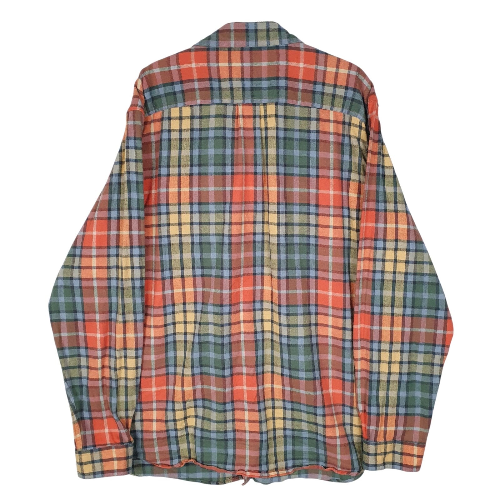 Mens Green L.L.Bean Flannel  Shirt