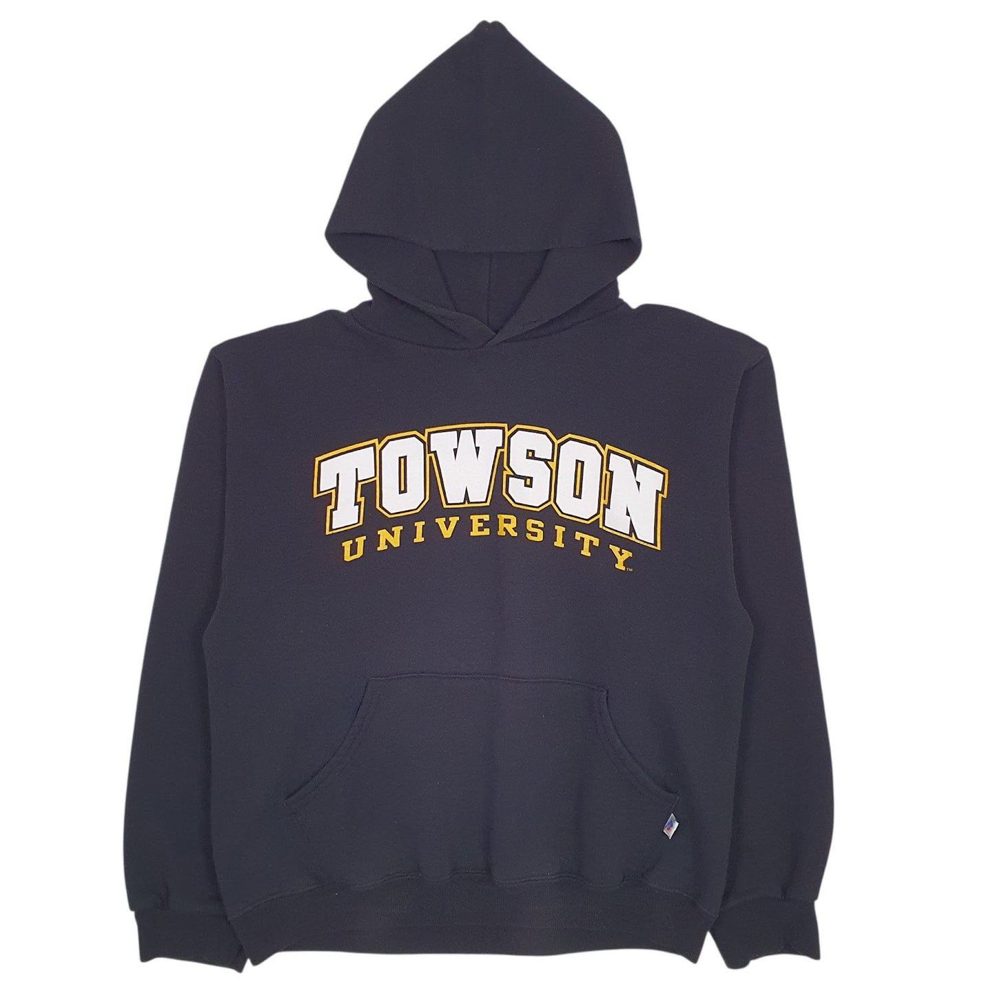 Mens Black Russell Athletic Towton University Hoodie Jumper