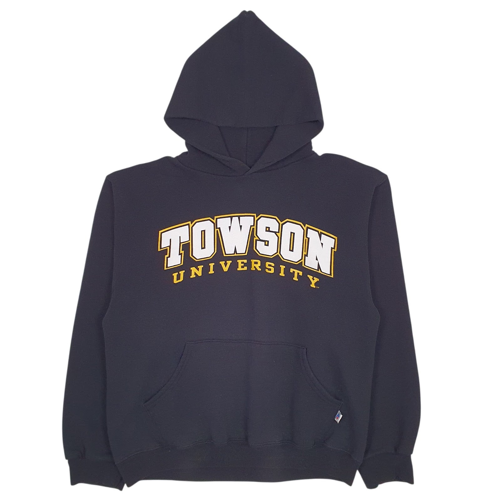 Mens Black Russell Athletic Towton University Hoodie Jumper