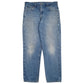 Mens Blue Carhartt Workwear Distressed B17 DST Casual JeansW35 L30
