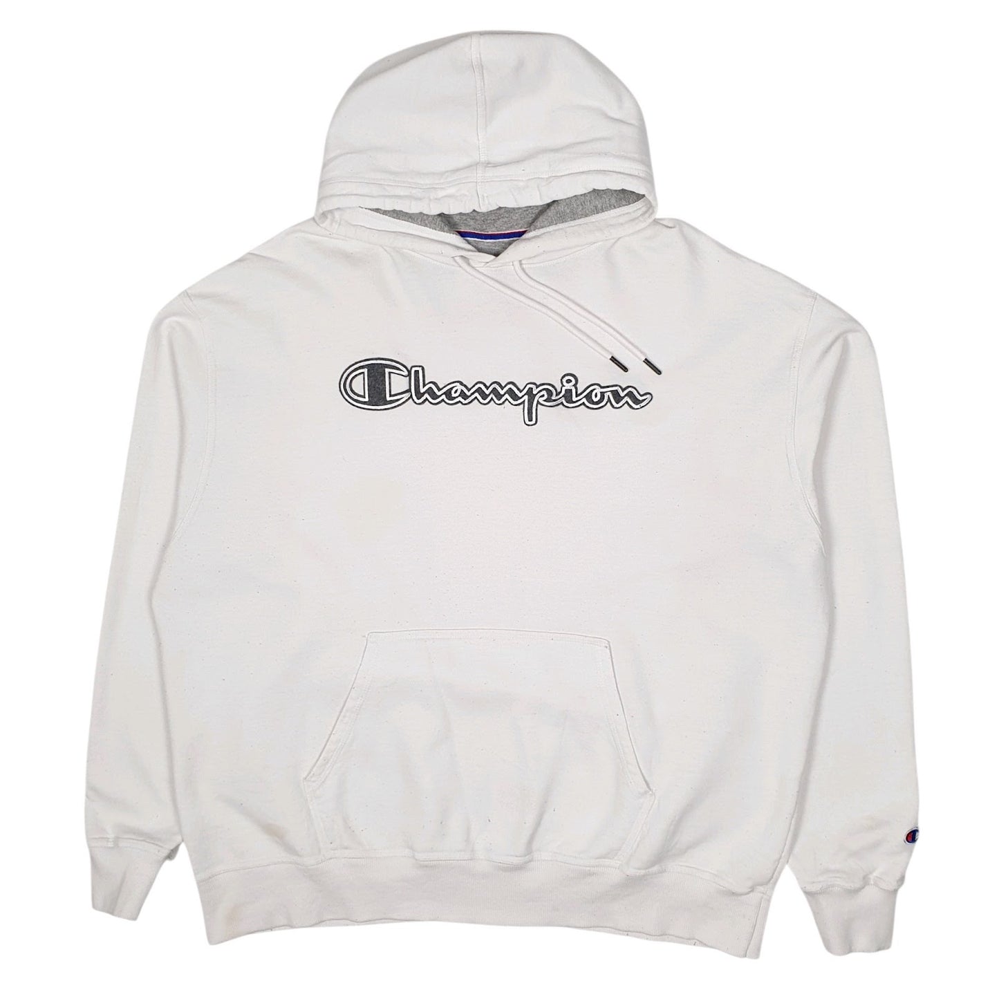 Mens White Champion  Hoodie Jumper