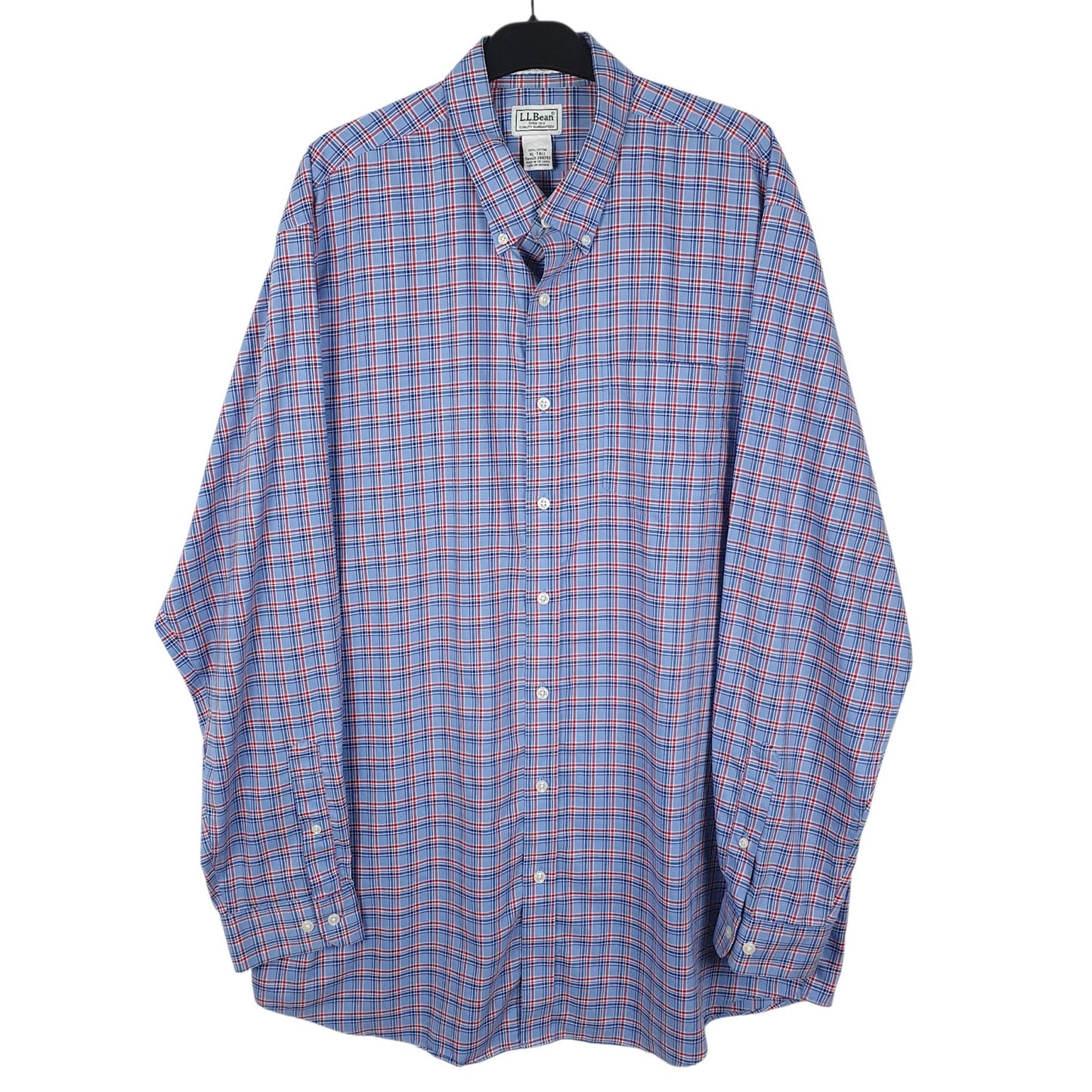 Mens Blue L.L.Bean  Long Sleeve Shirt