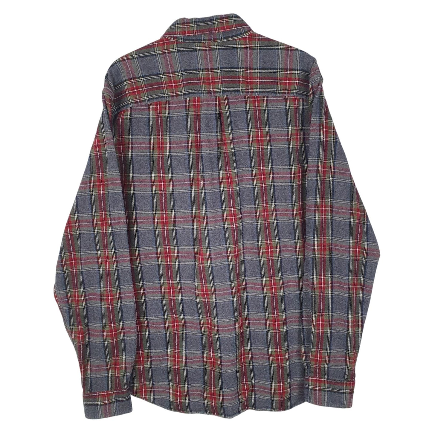 Mens Grey L.L.Bean Flannel  Shirt