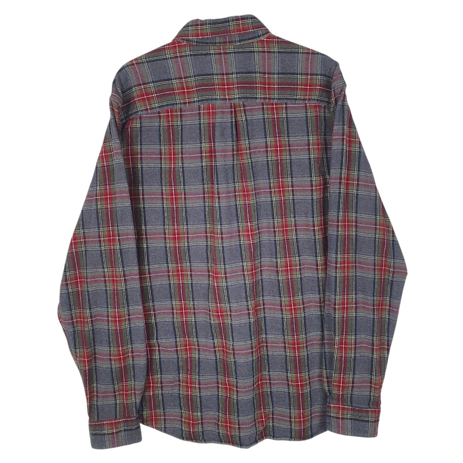 Mens Grey L.L.Bean Flannel  Shirt