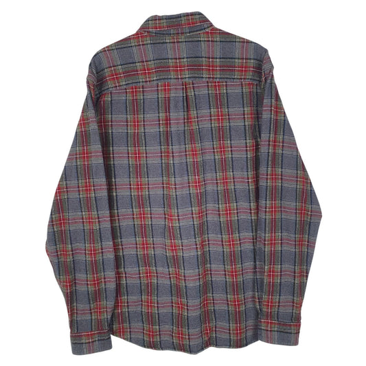 Mens Grey L.L.Bean Flannel  Shirt