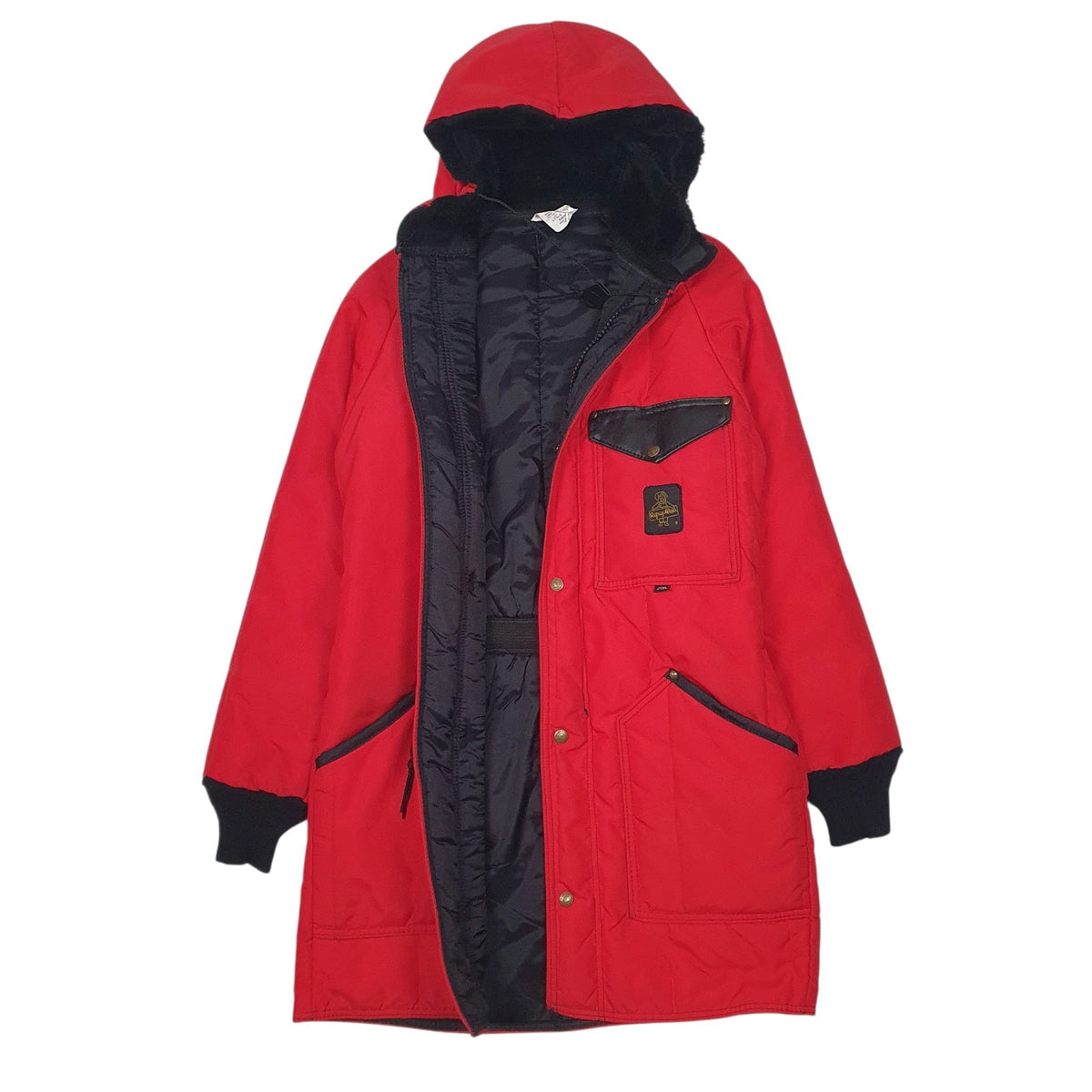 Womens Red Refrigi Wear Vintage Made In USA Padded  Coat