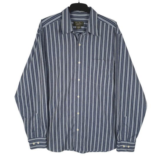 Mens Blue Eddie Bauer  Long Sleeve Shirt