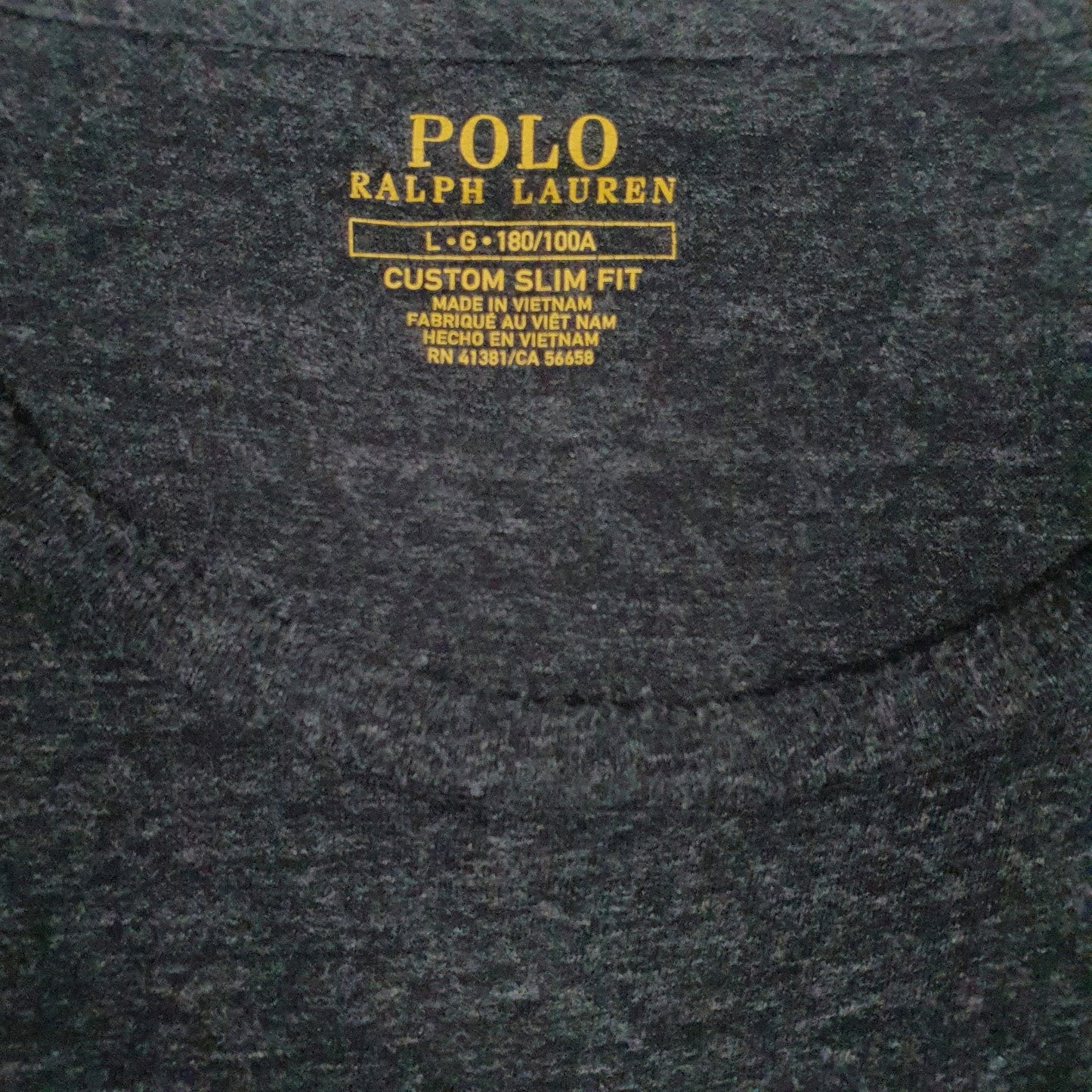 Mens Grey Polo Ralph Lauren   T Shirt