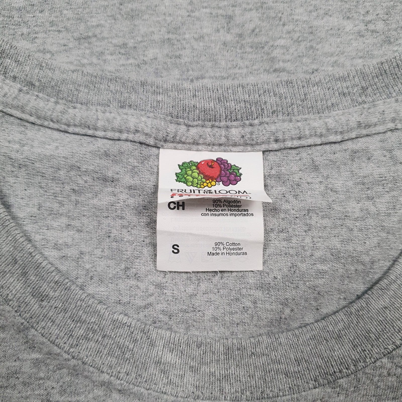 Mens Grey Fruit Of The Loom Taft Tennis  T Shirt