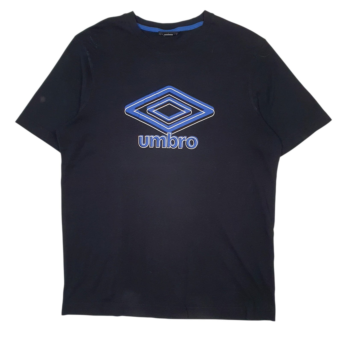Mens Black Umbro  Short Sleeve T Shirt